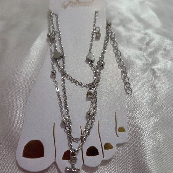 Lot of 8 Princess Accessories Fashion Ankle Chain - Picture 3 of 3